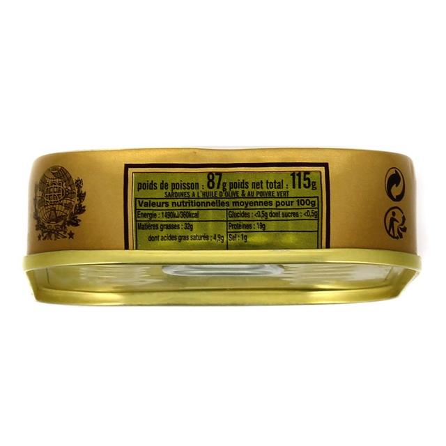 3022655100710 - Rödel - Sardines à l'Huile d'Olive et Poivre Vert