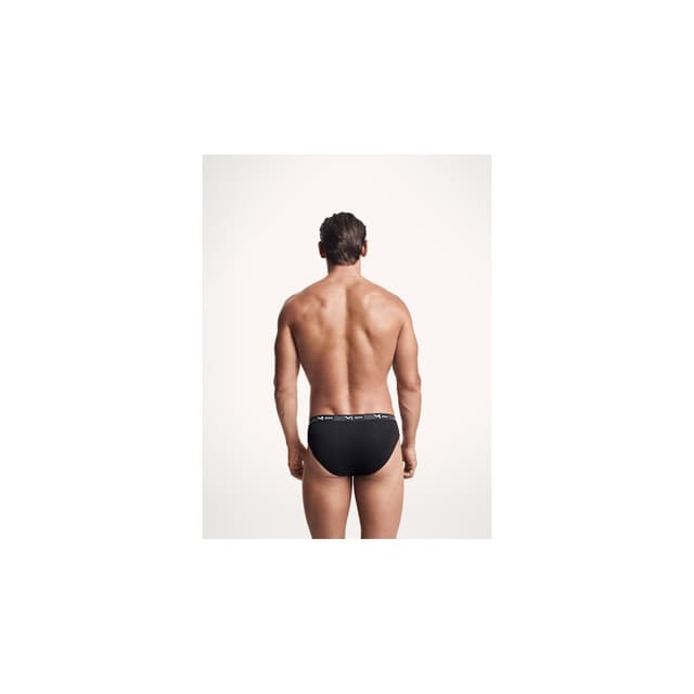 3040523300710 - Dim - Slips Coton Strech Noirs x3