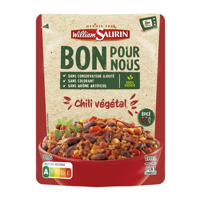 3261055951410 - William Saurin - Chili Végétal épicé - Bon pour Nous