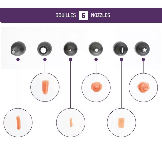 3485990382010 - Mastrad - Set poche à douille - Noir