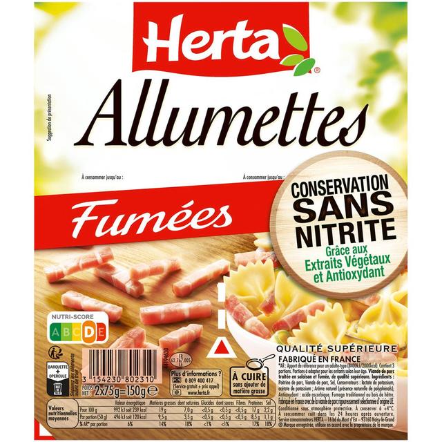 3154230802310 - Herta - Allumettes Fumées, Conservation sans Nitrites