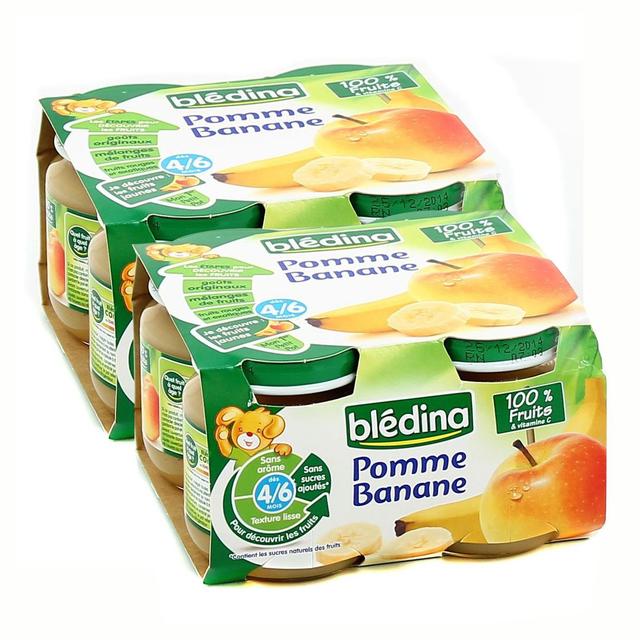 2050000312410 - Blédina - Pommes banane Pot Bébé dès 4 mois