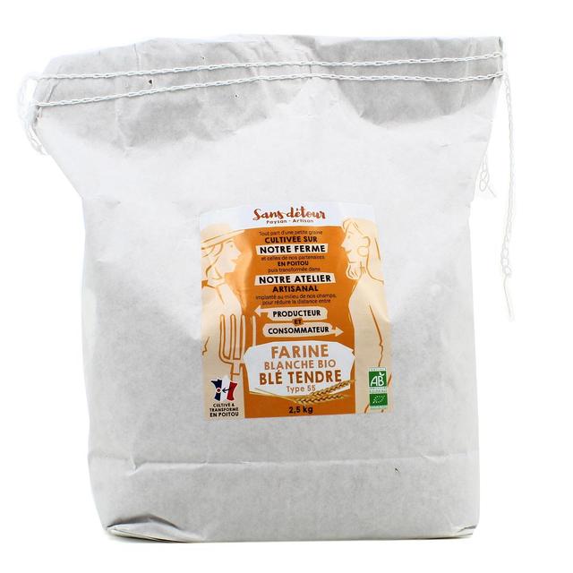 3760346022810 - Sans Détour - Farine de blé blanche bio T55