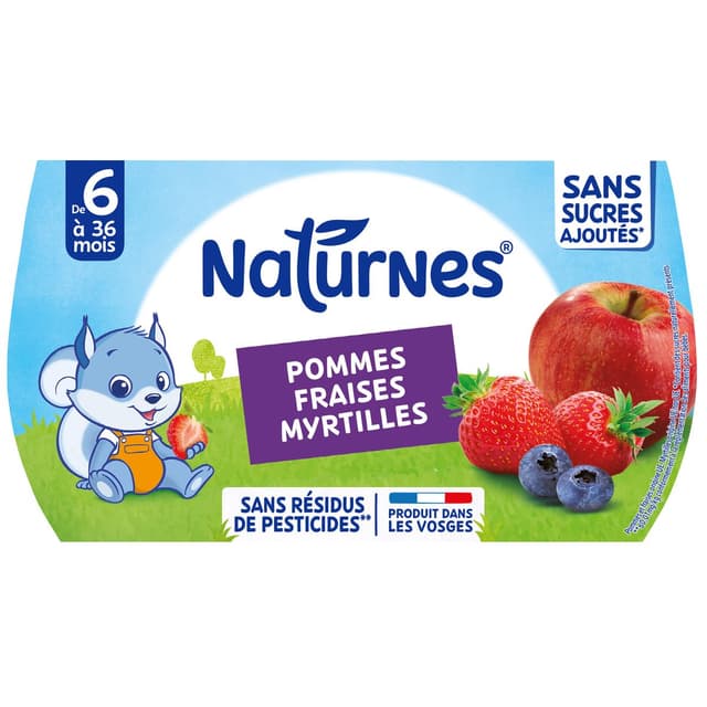 7613031553310 - Naturnes® - Pomme fraise myrtille Bol Bébé Dès 6 mois