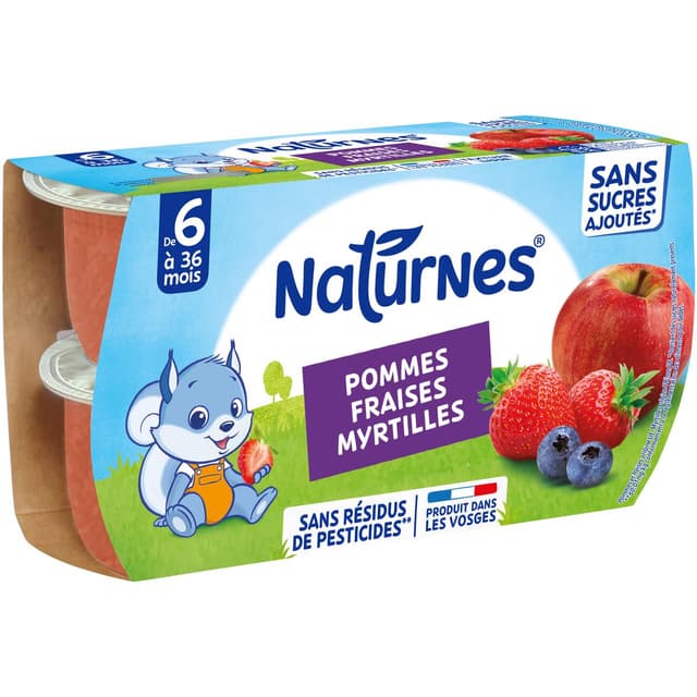 7613031553310 - Naturnes® - Pomme fraise myrtille Bol Bébé Dès 6 mois