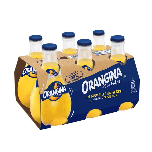 3124480195210 - Orangina - Boisson gazeuse à la pulpe fruit jaune bouteilles