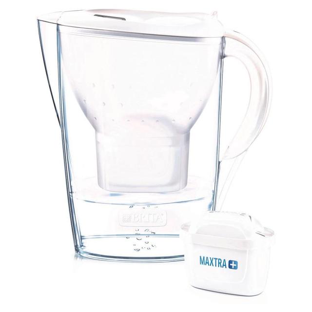 4006387076610 - BRITA - Carafe filtrante Marella blanche + 1 cartouche MAXTRA+