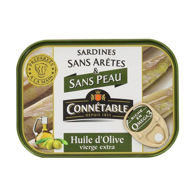 3263670127010 - Connetable - Sardines à l'Huile d'Olive Vierge Extra sans Arête et sans Peau