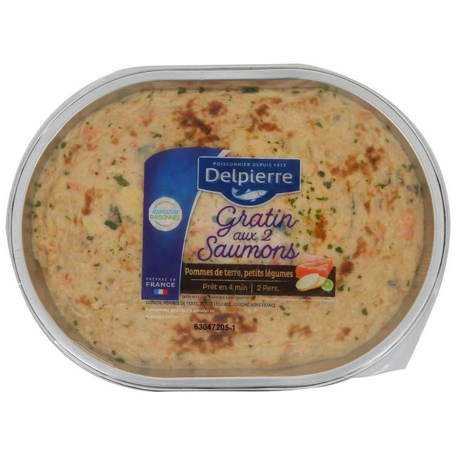 3038684907510 - Delpierre - Gratin aux deux saumons, pomme de terre et poireaux