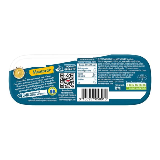 3165957058010 - Saupiquet - Filets de Maquereaux à la Moutarde