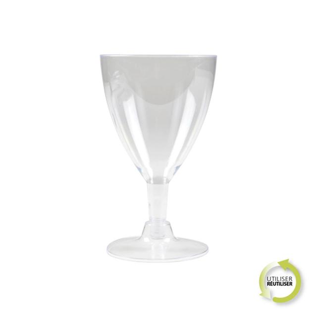 3526780949010 - Homea - Verres à pied en plastique réutilisable