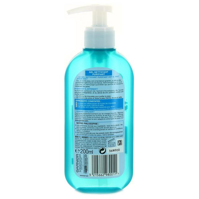 3215662980011 - Garnier - Gel nettoyant purifiant