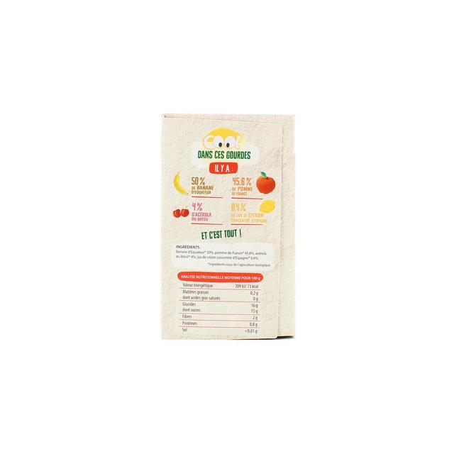 3288132650011 - Vitabio - Cool Fruits - Banane, Pomme du Val de Loire, Acérola Bio - Purée de Fruits en gourde