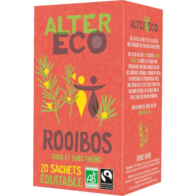 3700214610411 - Alter Eco - Commerce Equitable - Rooibos doux sans théine bio d'Afrique du Sud - 20 sachets