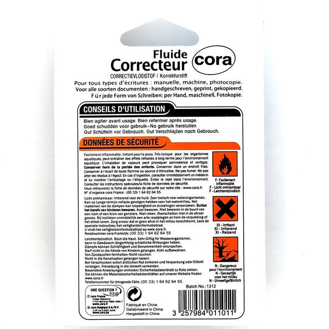 3257984011011 - Cora - Flacons de correction liquide