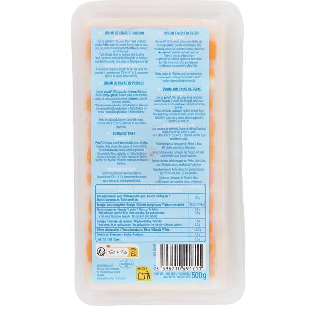 3596710491711 - Auchan - Bâtonnets de Surimi