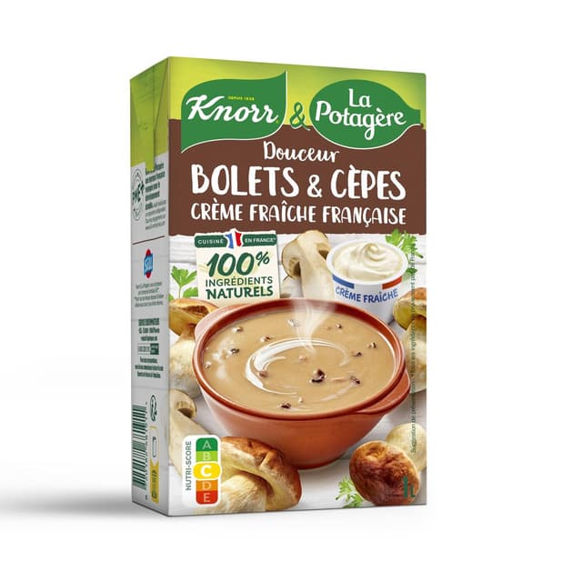 8720182681911 - Knorr & La Potagère - Soupe Douceur de Champignons- Bolets, Cèpes et crème Fraîche