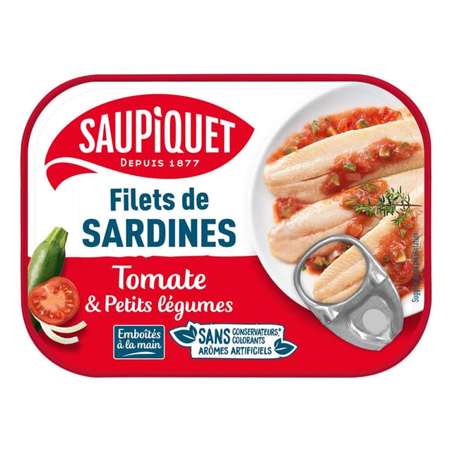3165958322011 - Saupiquet - Filets de Sardines Tomate et Petits Légumes