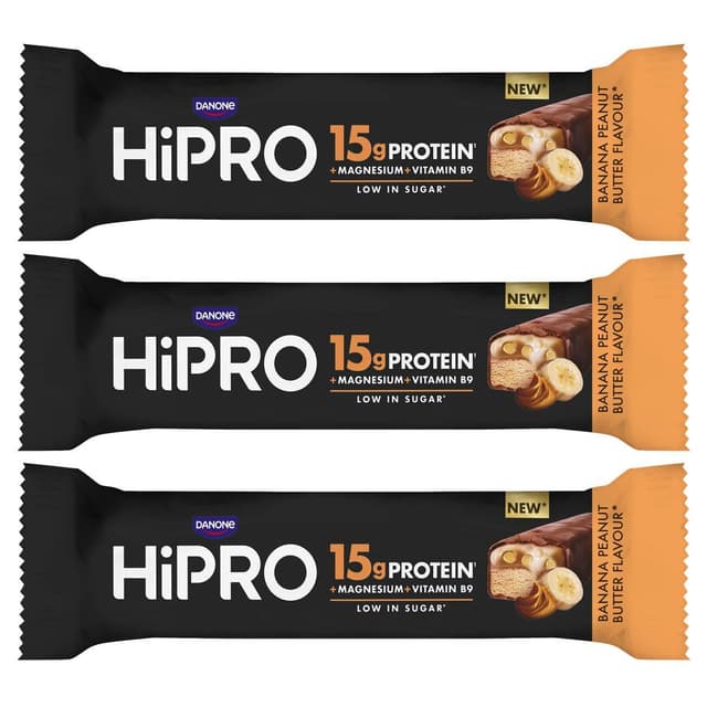 8713788124340 - HiPRO - Barre protéinée saveur banane, beurre de cacahuètes