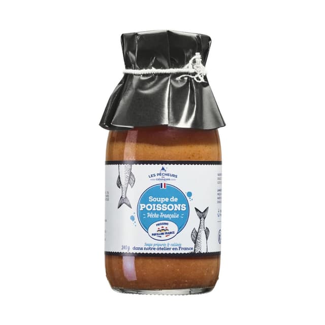3183811013111 - Les Pêcheurs des Calanques - Soupe de Poissons Pavillon de France en bouteille