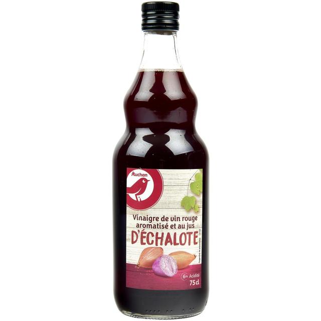 3254560024311 - Auchan - Vinaigre de vin rouge au jus d'échalote 6% d'Acidité
