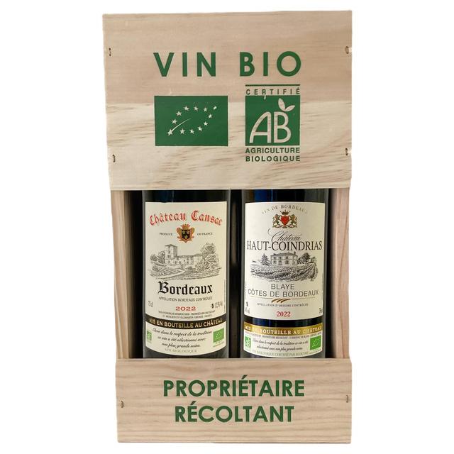 3348008835611 - Coffret Vins Bio - Ch Cansac + Ch Haut-Coindrias