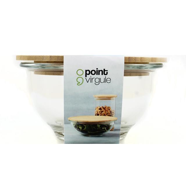 5420059856611 - Point virgule - Bol en verre avec couvercle en bambou