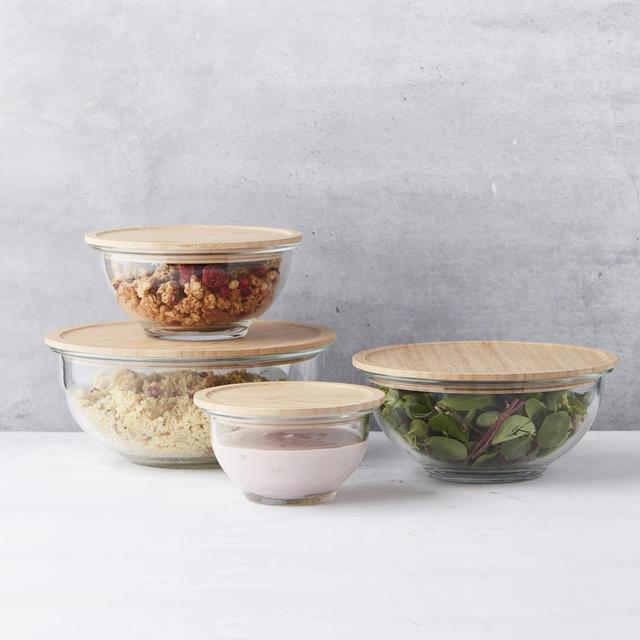 5420059856611 - Point virgule - Bol en verre avec couvercle en bambou