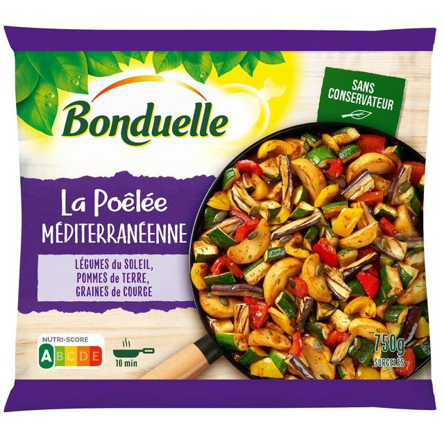 3083681117011 - Bonduelle - Poêlée La méditerranéenne- Légumes du soleil, pommes de terre, graine de courge