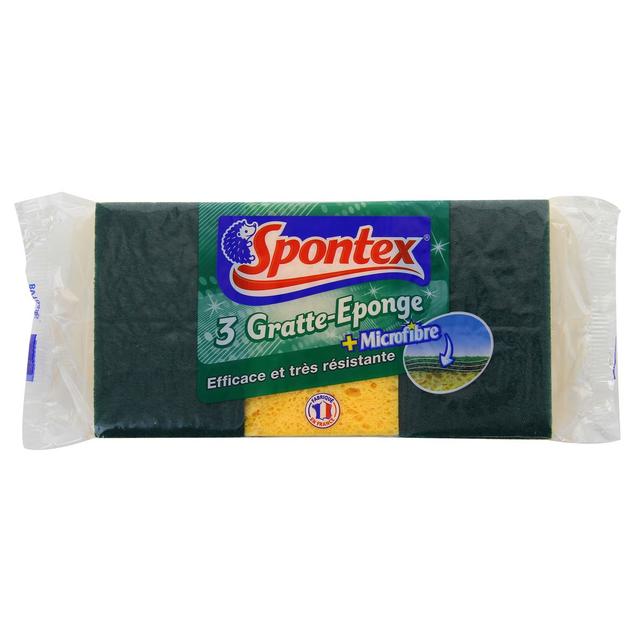 3384123107011 - Spontex - Éponges gratte eponge + microfibre