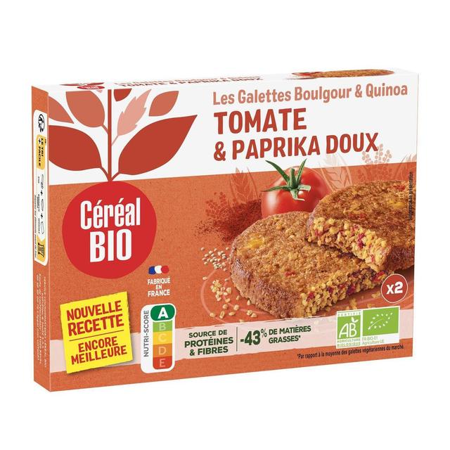 3175681028111 - Céréal Bio - 2 Galettes Végétales Quinoa Boulgour Tomate Bio