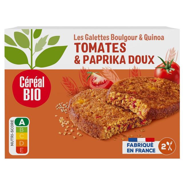 3175681028111 - Céréal Bio - 2 Galettes Végétales Quinoa Boulgour Tomate Bio