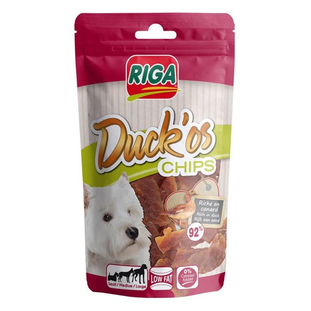 3166780058611 - Riga Duck'Os - Chips au Canard - Friandise Récompense pour chien