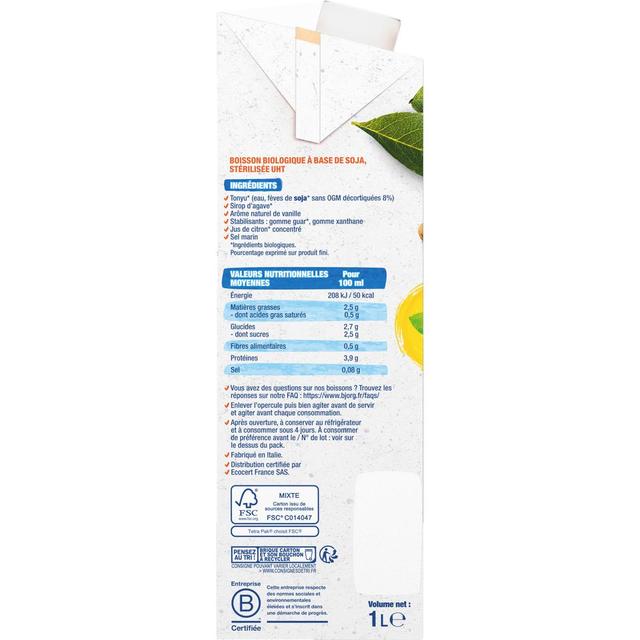 3229820019611 - Bjorg - Soja Douceur Boisson Végétale Bio