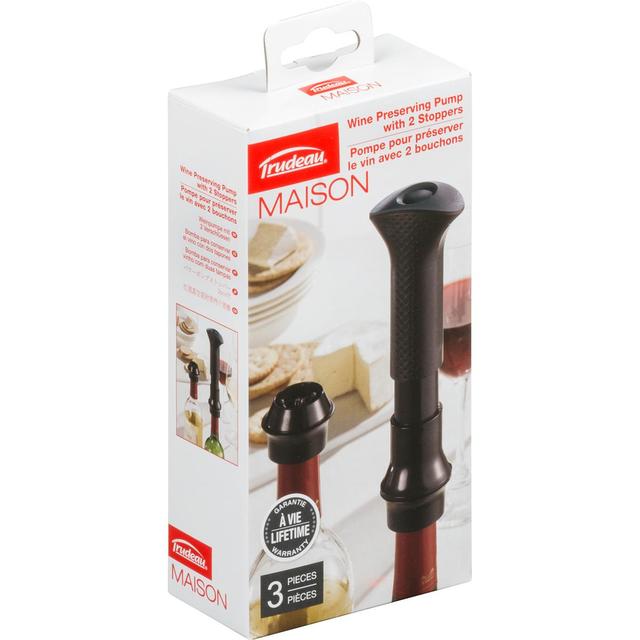 0063562530712 - Trudeau - Pompe à vin + deux bouchons