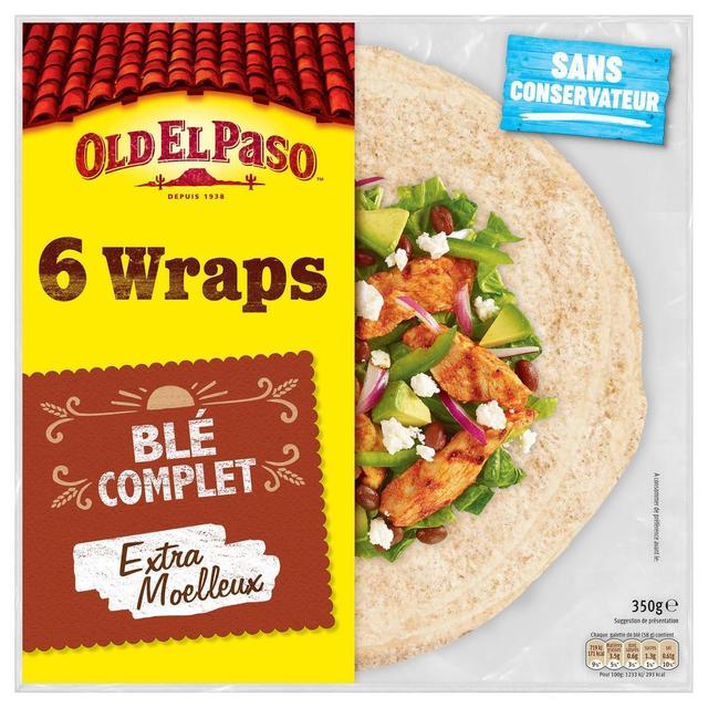 8410076470812 - Old el Paso - 6 galettes wraps de blé complet