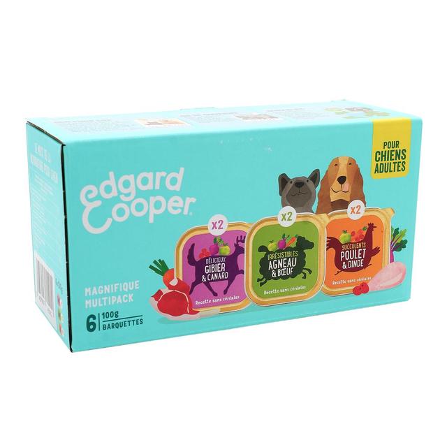 5407007141012 - Edgard Cooper - Barquettes sans céréales 3 variétés pour chien adulte