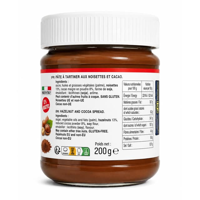 3564040071712 - Choconuts - Pâte à Tartiner Cacao Noisette