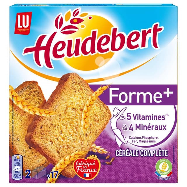 3392460482012 - Heudebert - Biscottes complètes Forme +