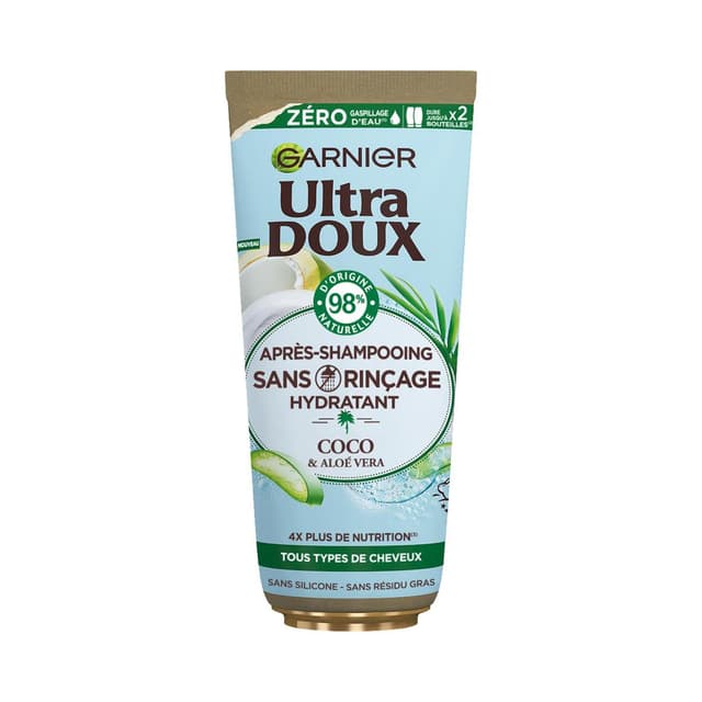 3600542442312 - Garnier - Ultra Doux - Après-shampooing sans rinçage coco et aloé véra