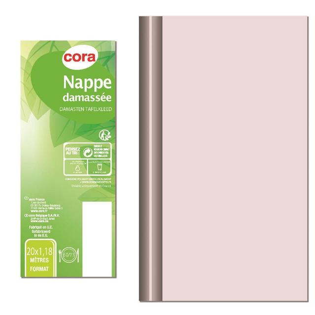 3257986012412 - Cora - Nappe Damassée BLANC