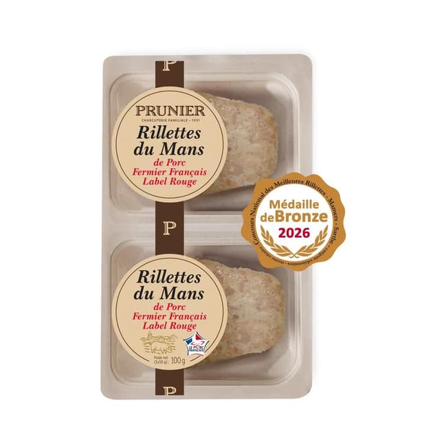 3350240043112 - Prunier - Rillettes du Mans de porc fermier label rouge