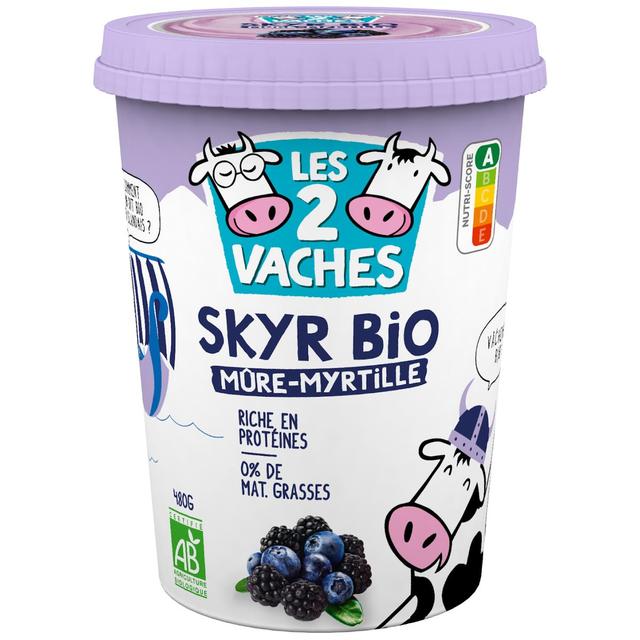 3661344723412 - Les 2 Vaches - Skyr Bio Mûres Myrtilles