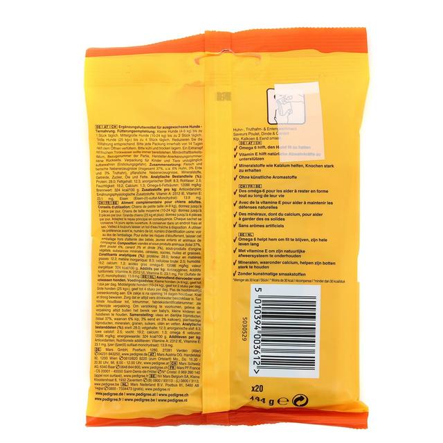 5010394003612 - Pedigree - Schmackos mix saveurs volaille - Récompense pour chien adulte x20