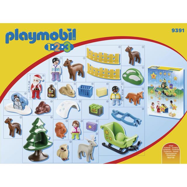 4008789093912 - PLAYMOBIL® Christmas - Calendrier de l'Avent Père Noël animaux forêt