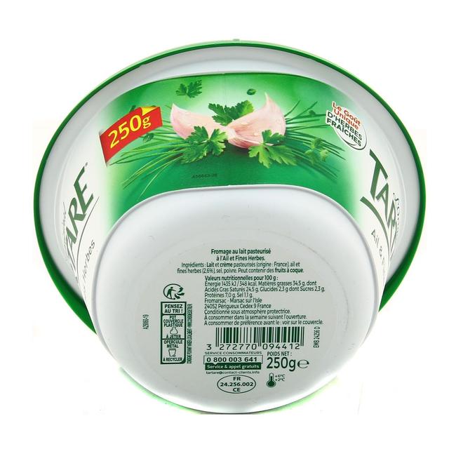 3272770094412 - Tartare - Fromage à tartiner Ail & Fines herbes