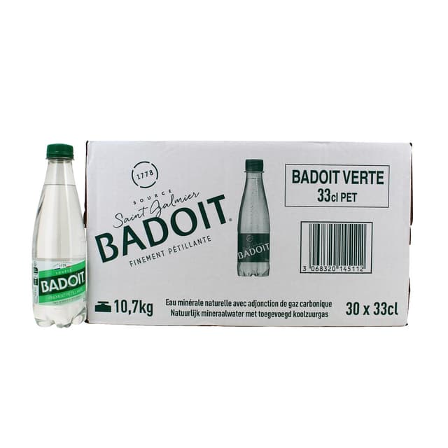 3068320145112 - Badoit - Eau gazeuse minérale naturelle, finement pétillante