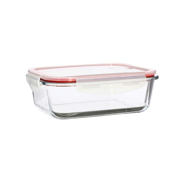 3256390195612 - Ménastyl - Boite en verre + couvercle avec valve Clémentine