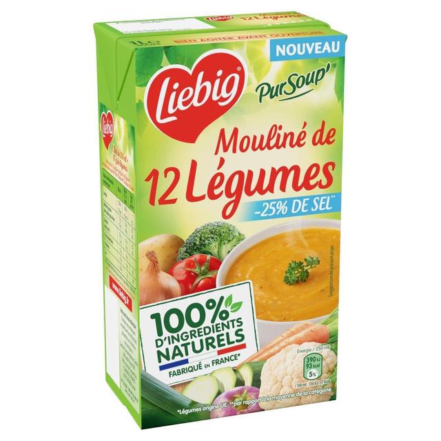 3036811368012 - Liebig - Soupe Mouliné de 12 Légumes -25% de sel