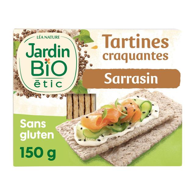 3760020508012 - Jardin Bio Etic - Tartines craquantes 80% sarrasin bio sans gluten, sans sucres ajoutés